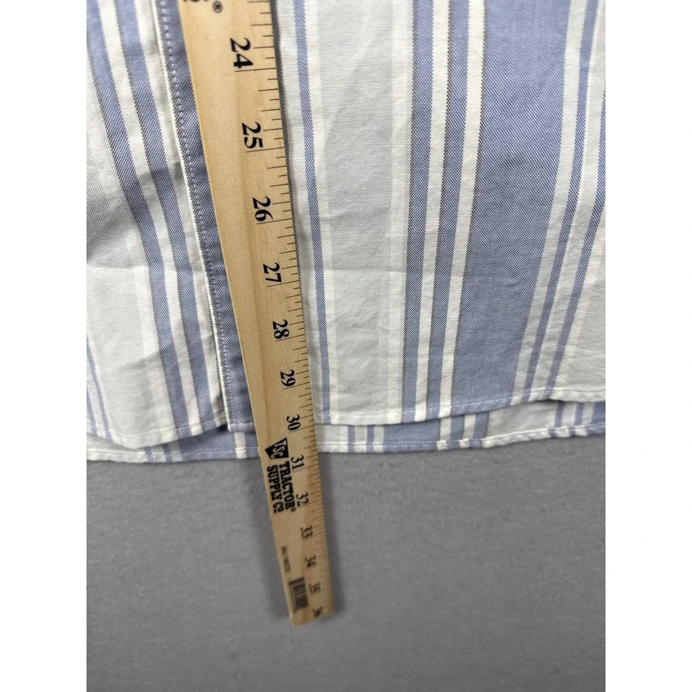 NWT J. Crew American Pima Cotton Striped Short Sleeve Button Down Shirt Men XXXL